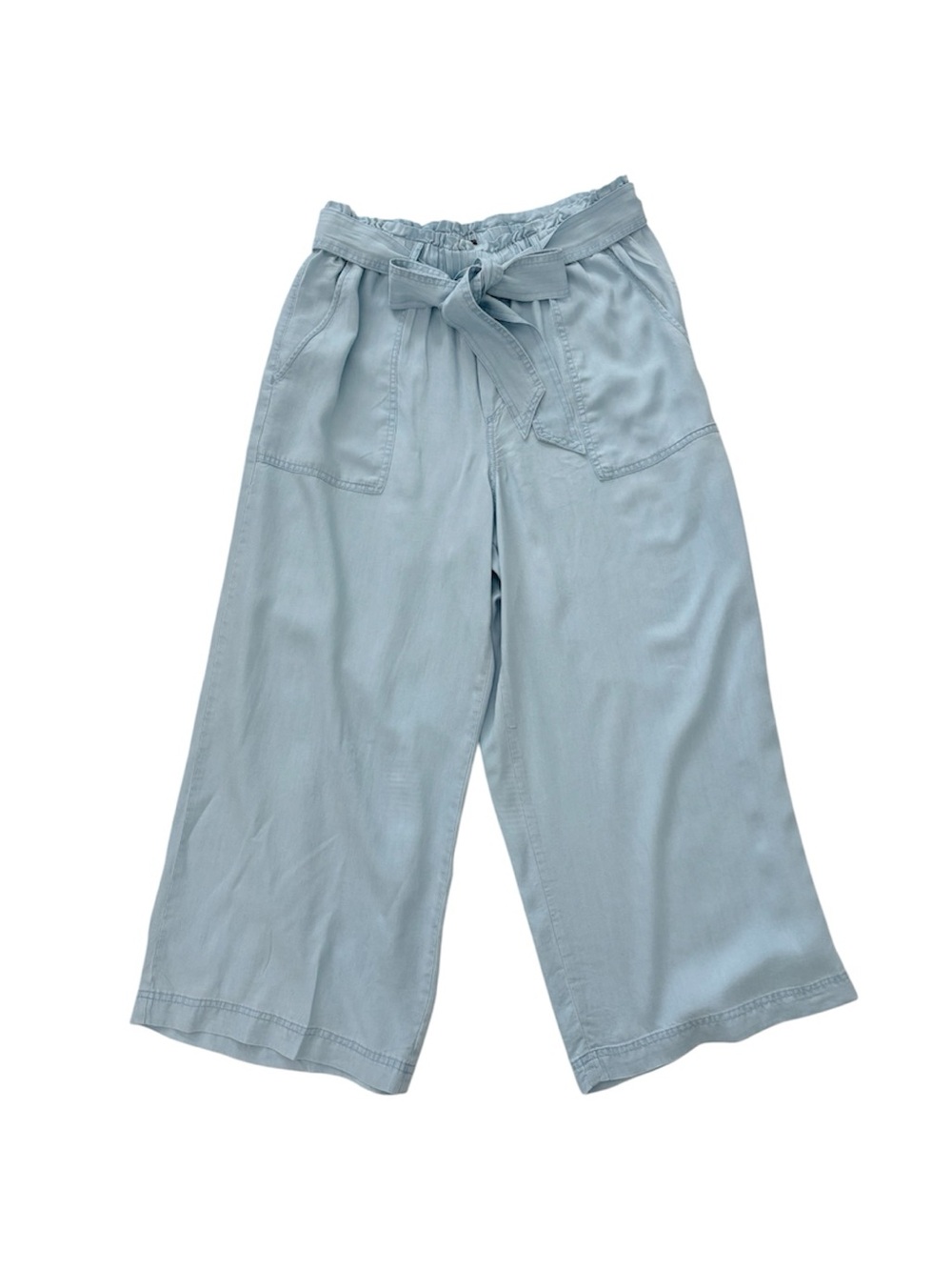 Rachel Roy Wide Leg Chambray Tie-Waist Pants